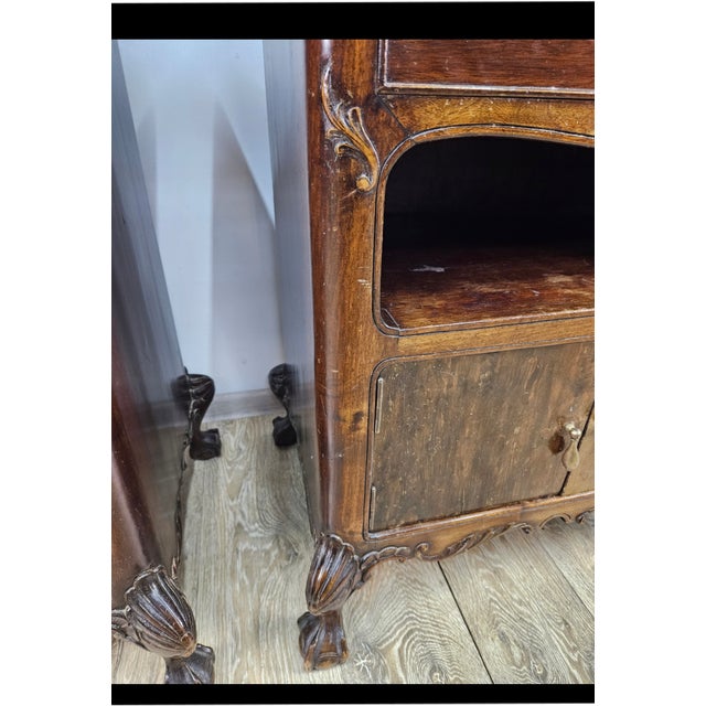 Nightstands with Marble Interiors by Elisabeth Zu Stolberg, Gut Hasselburg, 1930s, Set of 2 For Sale - Image 12 of 17