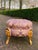 Wood 1970s French Louis XVI Gold Beech Purple Bench - 1 Pc For Sale - Image 7 of 10