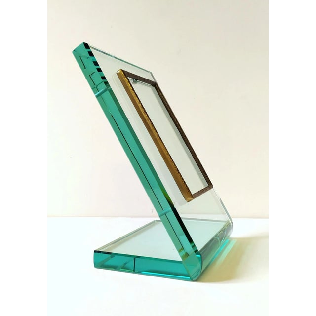 Photo frame attributed to Fontana Arte for form and style. This piece is attributed to the mentioned designer/maker. It...