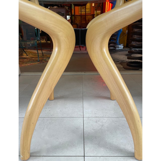 1980s Round Italian Dining Table Circa 1980s For Sale - Image 5 of 9