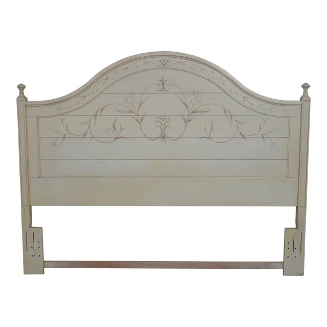 Stanley King Size Paint Decorated Headboard For Sale