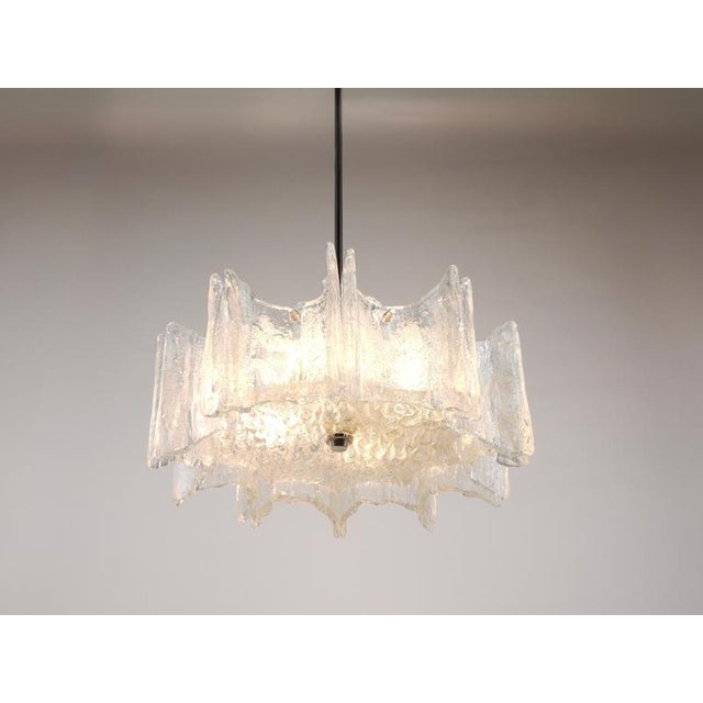 Vienna Ice Glass Star Chandelier by J. T. Kalmar for Kalmar, Austria, 1960s For Sale - Image 10 of 18