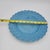 Mid-Century Modern Vintage Portugal Majolica Bordallo Pinheiro Basketweave Blue Plate For Sale - Image 3 of 4