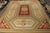 Neoclassical Rug & Kilim’s Aubusson Flat Weave Style Rug, Red and Green Floral Patterns For Sale - Image 3 of 8