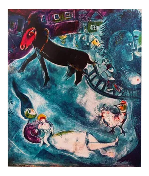 1940s After Marc Chagall, "The Madonna and the Sledge" First Edition Offset Lithograph