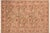 Burgundy Shabby Chic Floral 1990's Pak-Persian Green/Red Wool Rug - 6'1'' X 9'5'' For Sale - Image 8 of 9