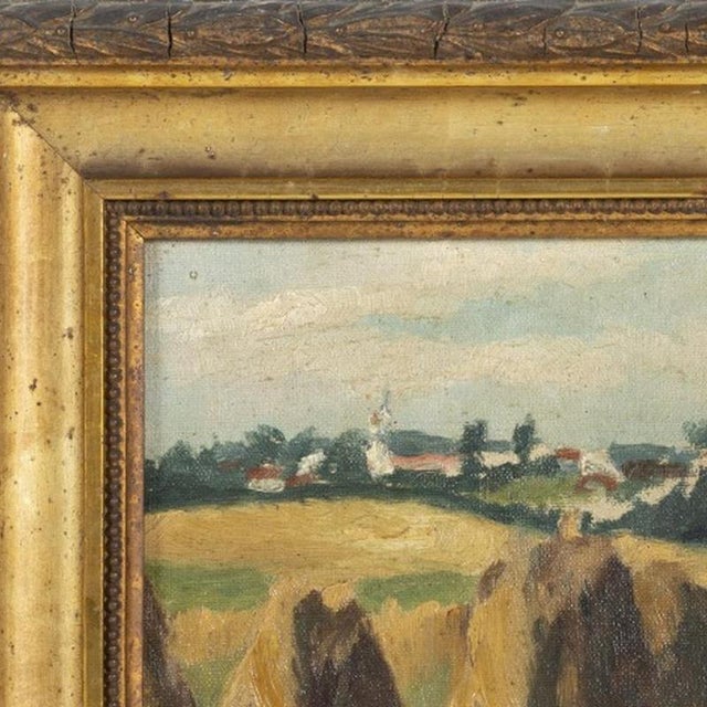Painting - Portuguese School. "Medas". Oil on canvas. Signed. Dimensions: 26 cm x 35 cm. Note: Inscription on the grid:...