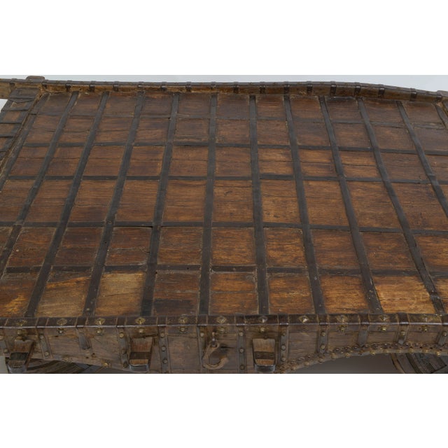 Burnt Umber 19th Cen Camel Cart Coffee Table For Sale - Image 8 of 9