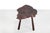 Unique coffee table from France. Made from a slice of burl wood on 3 wooden legs in the style of Carl Aubock. Burl is the...