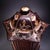 Late 20th Century Late 20th Century Gilt Lacquered Wood Hexagonal Shrine With Calligraphy For Sale - Image 5 of 10