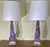 Elevate your interior space with this stunning, one-of-a-kind pair of Amethyst Crystal Table Lamps, expertly handcrafted...