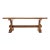 French Provincial Country Oak Trestle Farmhouse Dining Table 7Ft For Sale