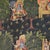 Indian Monumental Nathdwara Style Krishna Painting on Silk, Framed 76" For Sale - Image 3 of 17