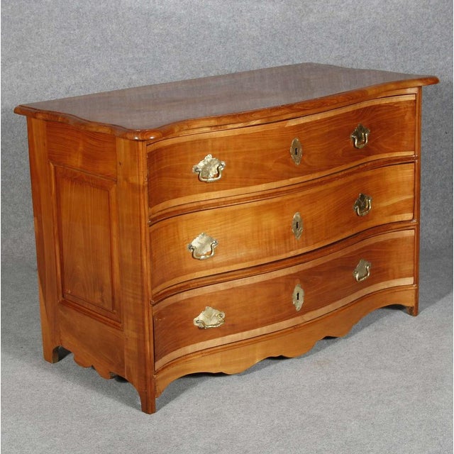 Baroque 18 Century Baroque Cherry Chest of Drawers, 1750s For Sale - Image 3 of 18