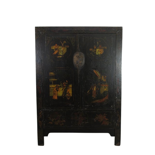 Antique Hand Painted Chinese Cabinet For Sale - Image 11 of 11