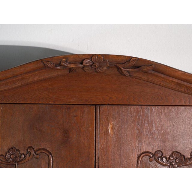 Antique Oak Bookcase, Central Europe, 1850 For Sale - Image 9 of 18