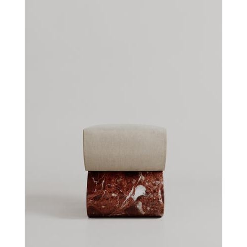 Pink Marble Heart-Shaped Cushion Amarino Seat by Esther Knopfler For Sale - Image 11 of 17