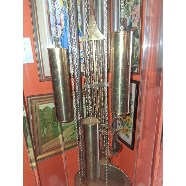 1960's Monumental Mid Century Modern Lucite Grandfather Clock For Sale - Image 11 of 17
