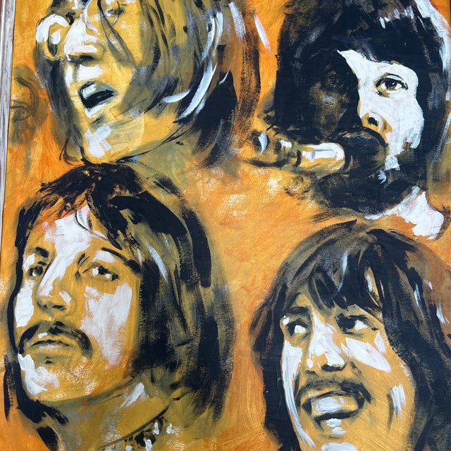Contemporary original painting of The Beatles by Stephen Heigh. Signed and framed. Measures 18x24 or 21x27 framed. Check...