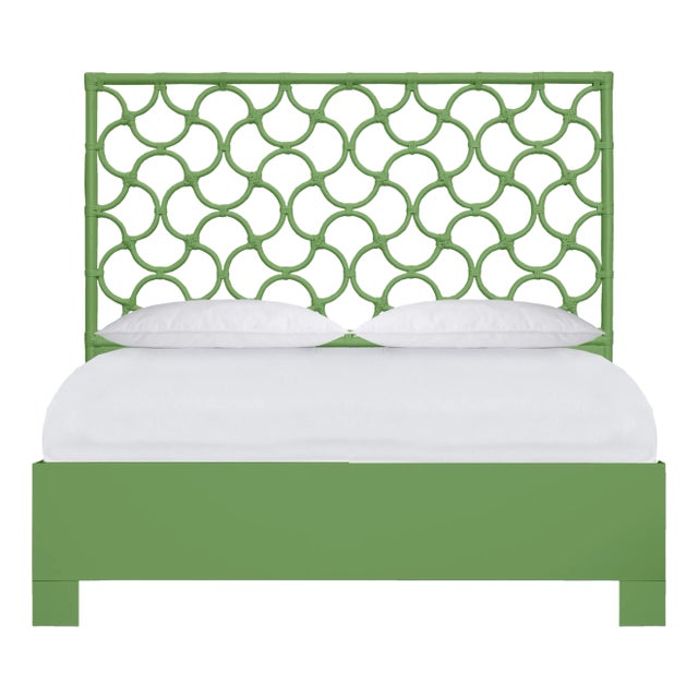 Mar Platform Bed Double, Bright Green For Sale