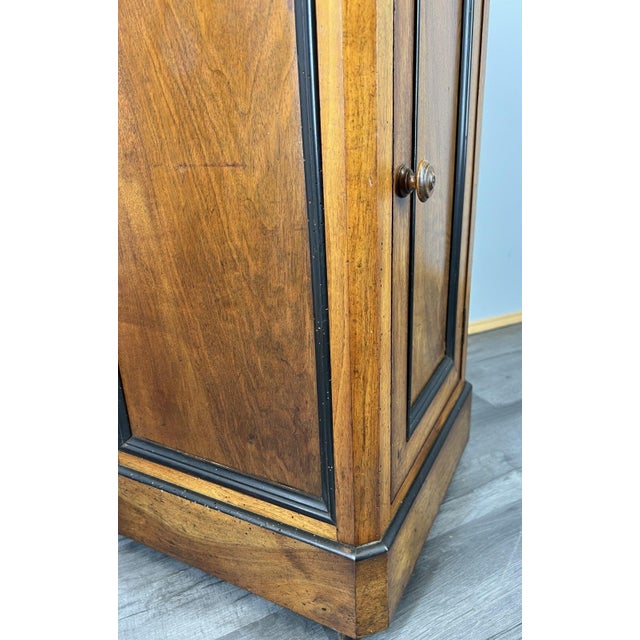 French Bedside Table in Walnut with Marble Top For Sale - Image 11 of 13