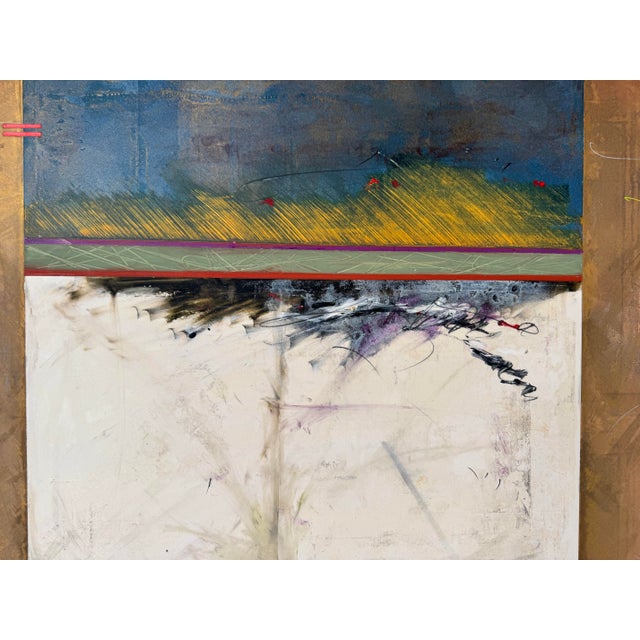 Large Modern Expressionist Winter Landscape Acrylic Painting by John Baughman For Sale - Image 10 of 12