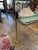 Metal Elegant Brass Swivel Arm Floor Lamp With Pleated Shade For Sale - Image 7 of 9