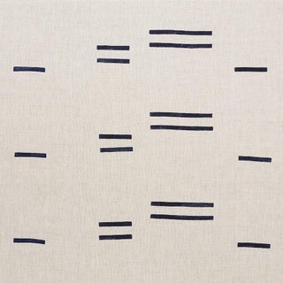 Sample - Schumacher X Caroline Z Hurley Oaxaca Fabric in Navy For Sale
