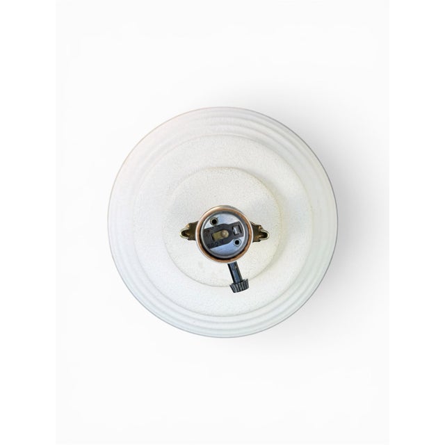 Ceramic Vintage Mar-Kel Postmodern Ribbed Plaster-Style Beehive Lamps - A Pair For Sale - Image 7 of 9