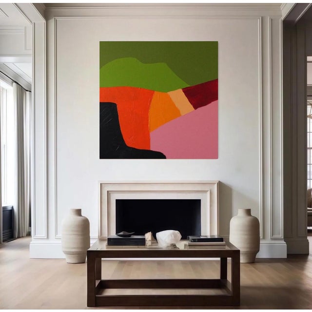 Bodasca, Colorful Fields, 2026, Acrylic Painting on Canvas For Sale - Image 4 of 9