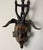Guro Style African Carved Wood Horned Antelope Mask With Figure, Côte D’Ivoire For Sale In Miami - Image 6 of 12