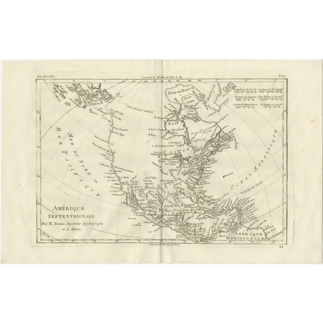 Enlightenment Map by Rigobert Bonne, 1780 For Sale