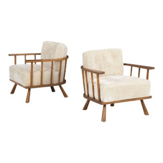 1950s Vintage Robsjohn-Gibbings for Widdicomb Lounge Chairs, Unmarked - a Pair For Sale
