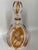 Bohemia 19th Century Bohemian Art Deco Amber Cut Crystal Carafe Decanter For Sale - Image 4 of 7