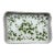Vintage White Faux Wicker Green Ivy Vine Serving Tray For Sale