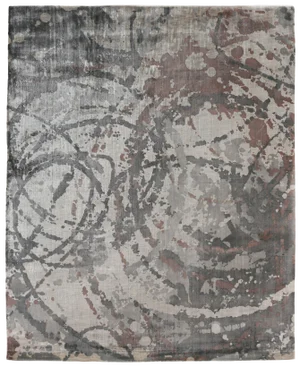 Bridgewater Hand loom Bamboo Silk Copper Multi Rug-10'x14'