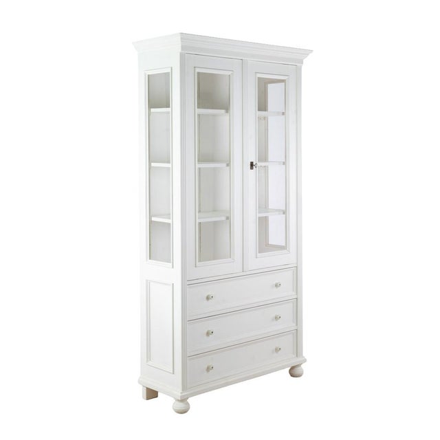 Softwood Display Cabinet with Drawers For Sale - Image 12 of 12