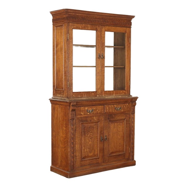 Oak Display Credenza, France, Early 20th Century For Sale