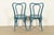 Jacob & Josef Kohn Antique Austrian Teal Lacquered Bentwood Bistro Chairs or Dining Chairs, Set of Four For Sale - Image 12 of 15
