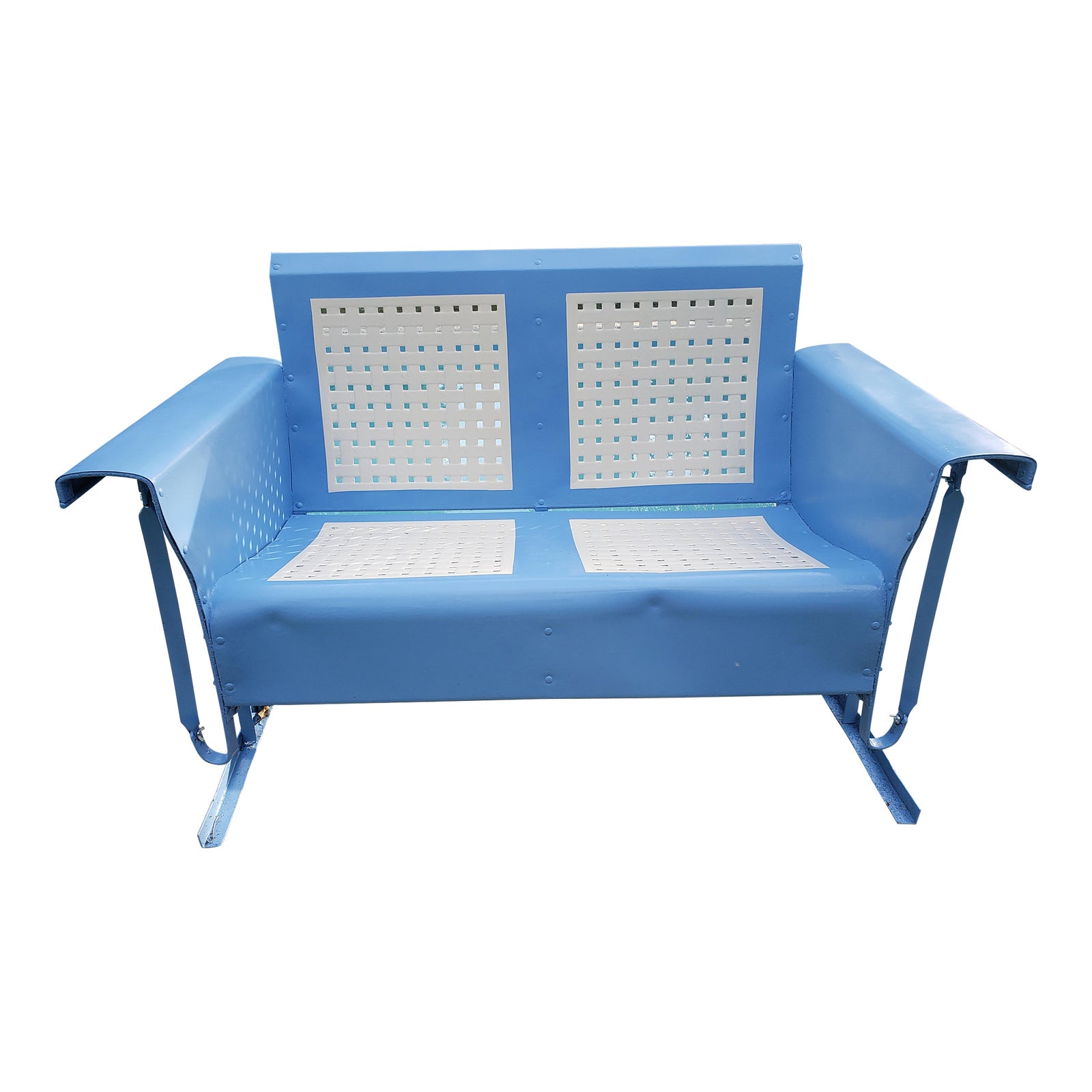 Vintage Mid 20th Century Bunting Steel Glider Chairish