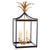The exquisite classic lantern style of the Majestic Palm Lantern boasts dramatic hand-forged steel palm leaves with...