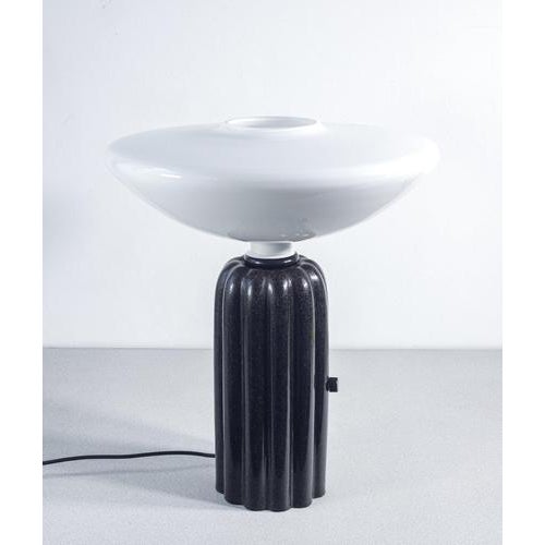 Black Vintage Model 6605 Table Lamp from Barovier & Toso, 1990s For Sale - Image 8 of 18