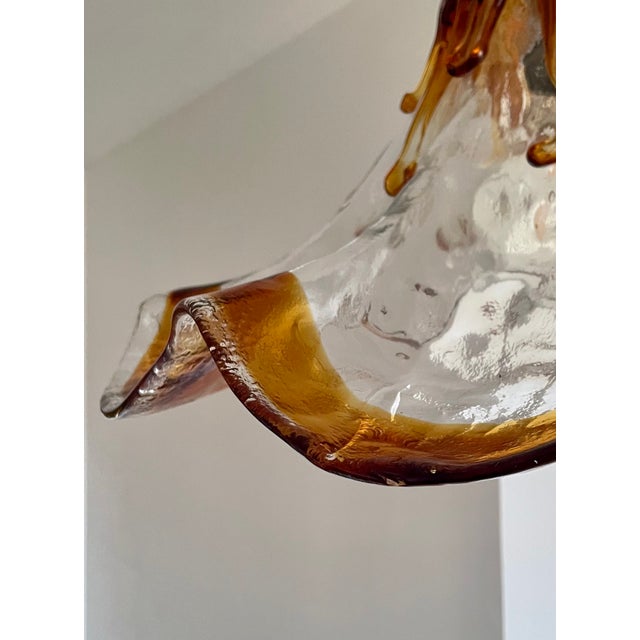 Mid-Century Modern Tulip Pendant Light in Murano Glass, Italy, 1970 For Sale - Image 3 of 14