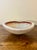 Murano Vintage Murano Art Glass Bowl, Gold Flake White Cased Italian Centerpiece For Sale - Image 4 of 8