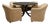 T69 Table by Osvaldo Borsani and Four Wheeled Chairs by Eugenio Gerli for Tecno, 1960s, Set of 5 For Sale