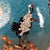 Monumental Chinese Cloisonné "Deer & Crane" Vase With Bronze Deer Handles - 13.7 LBS For Sale In Los Angeles - Image 6 of 9
