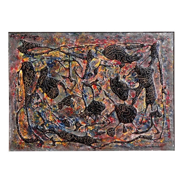 Børge S. Birch, Cobra Painting For Sale