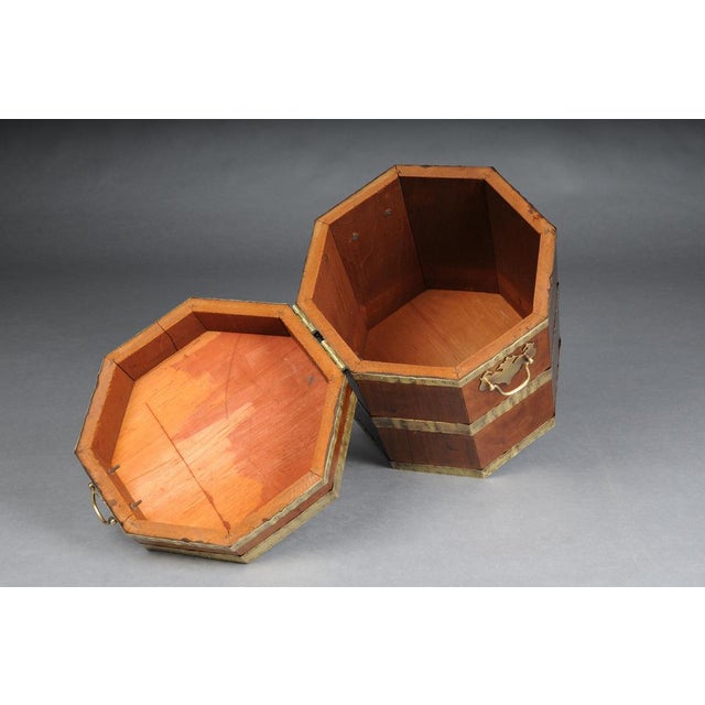 Antique English Mahogany Chest with Brass Fittings For Sale - Image 6 of 14