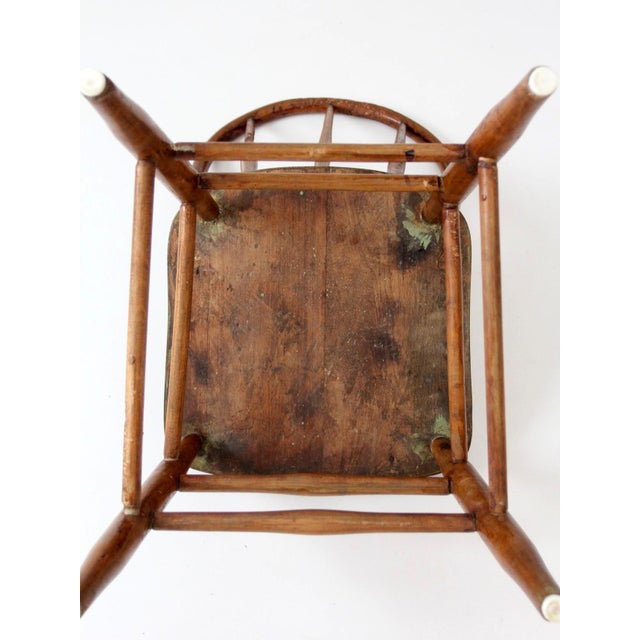 Antique Windsor Bow Back Farmhouse Chair For Sale - Image 12 of 14