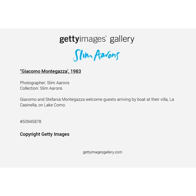 Not Yet Made - Made To Order Slim Aarons, "Giacomo Montegazza," January 1, 1983 Getty Images Gallery Framed Art Print For Sale - Image 5 of 5